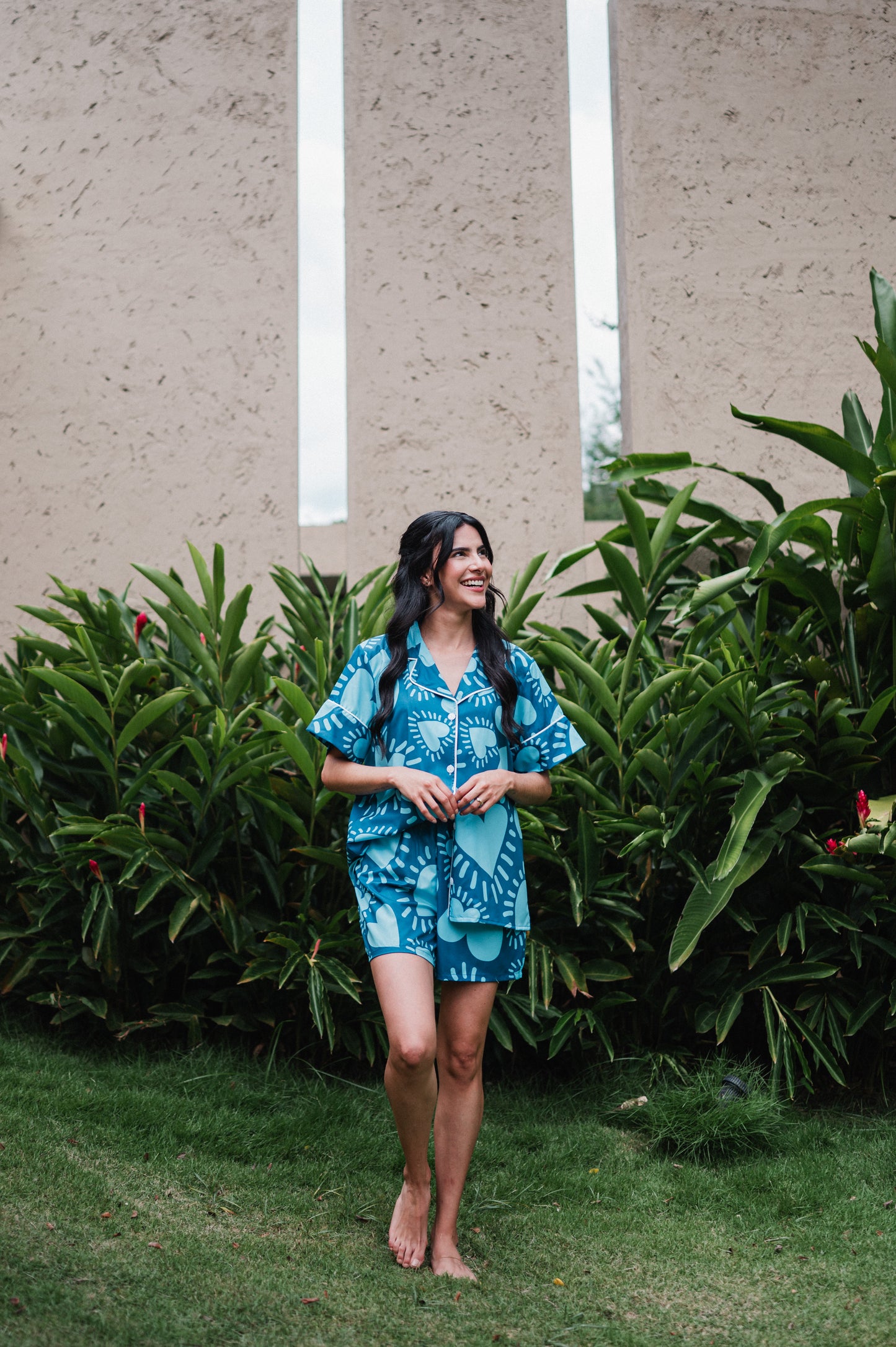 Amor Azul - Camisa Manga Corta y Short
