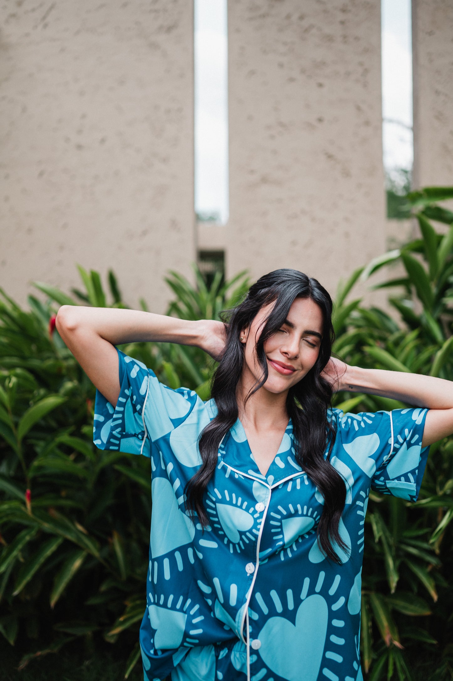 Amor Azul - Camisa Manga Corta y Short