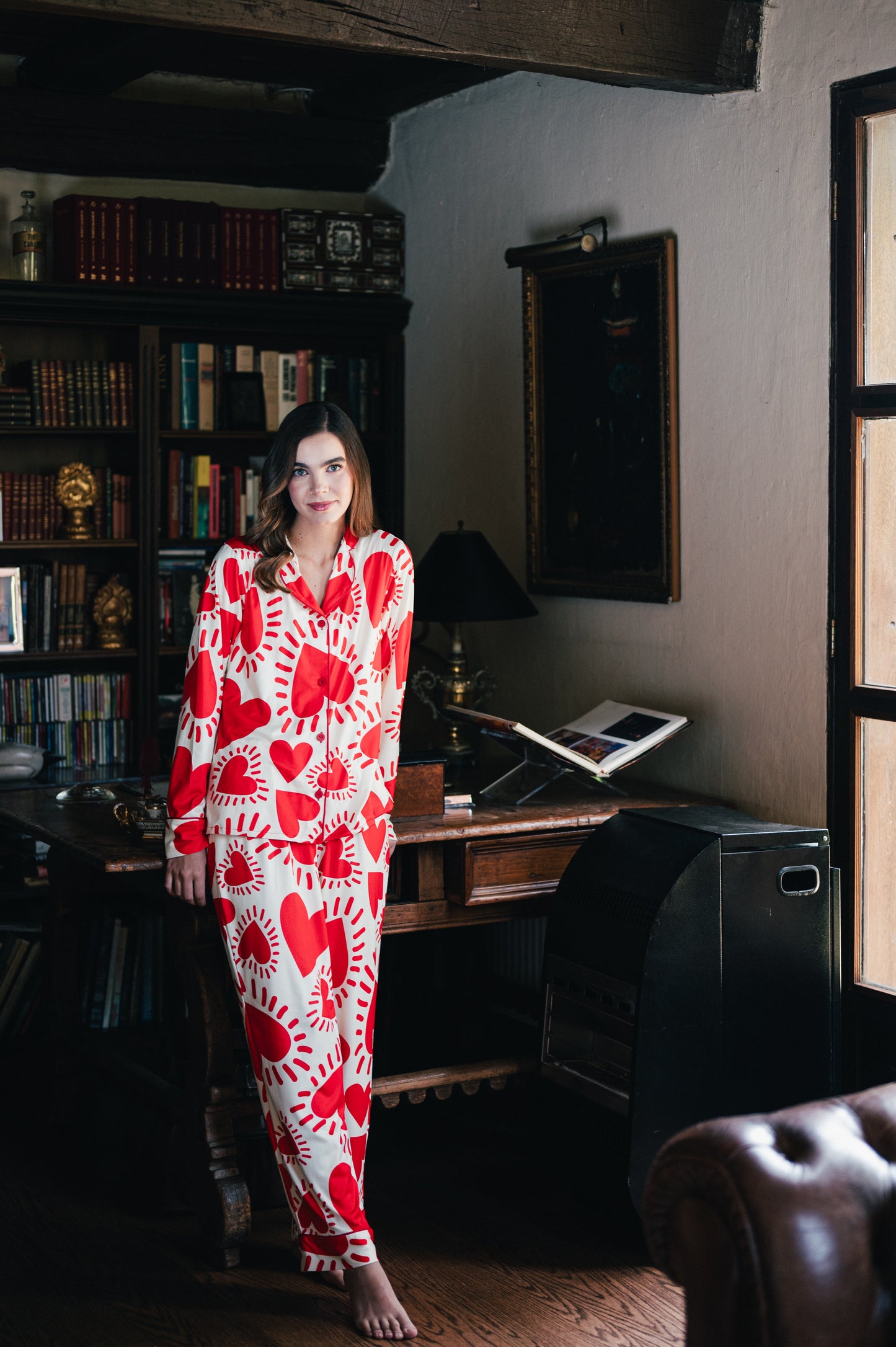 Amor Rojo - Camisa Manga Larga y Pantalon