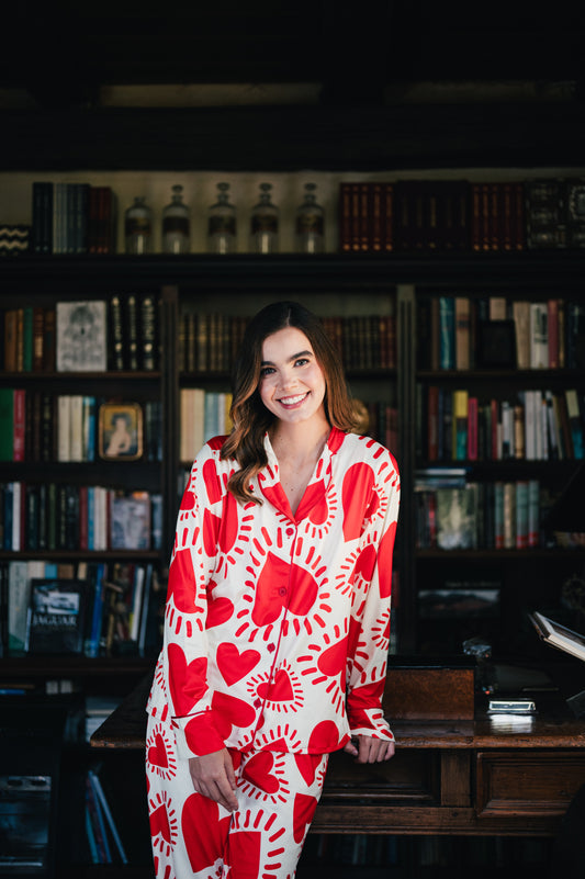 Amor Rojo - Camisa Manga Larga y Pantalon