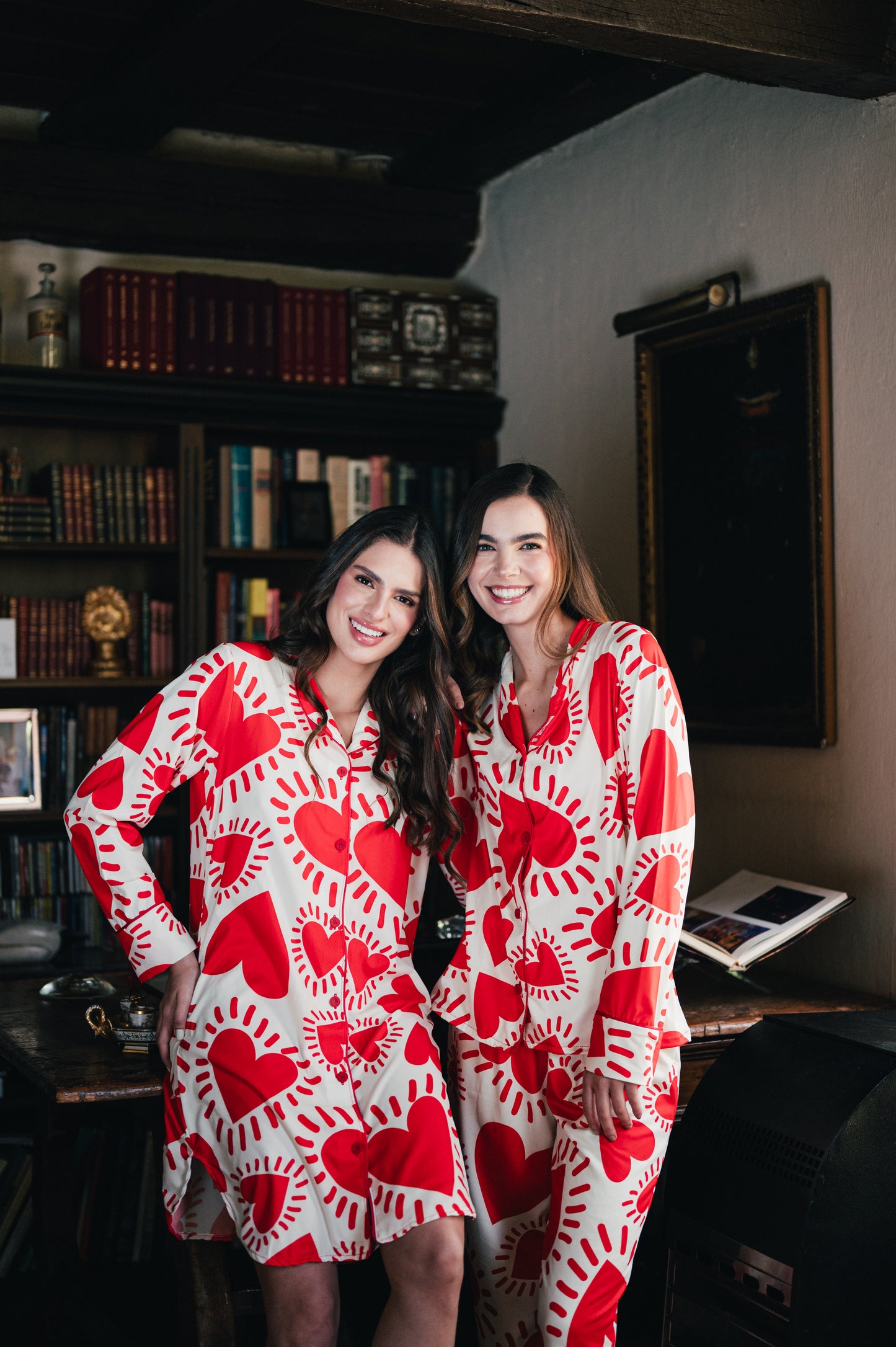 Amor Rojo - Camisa Manga Larga y Pantalon