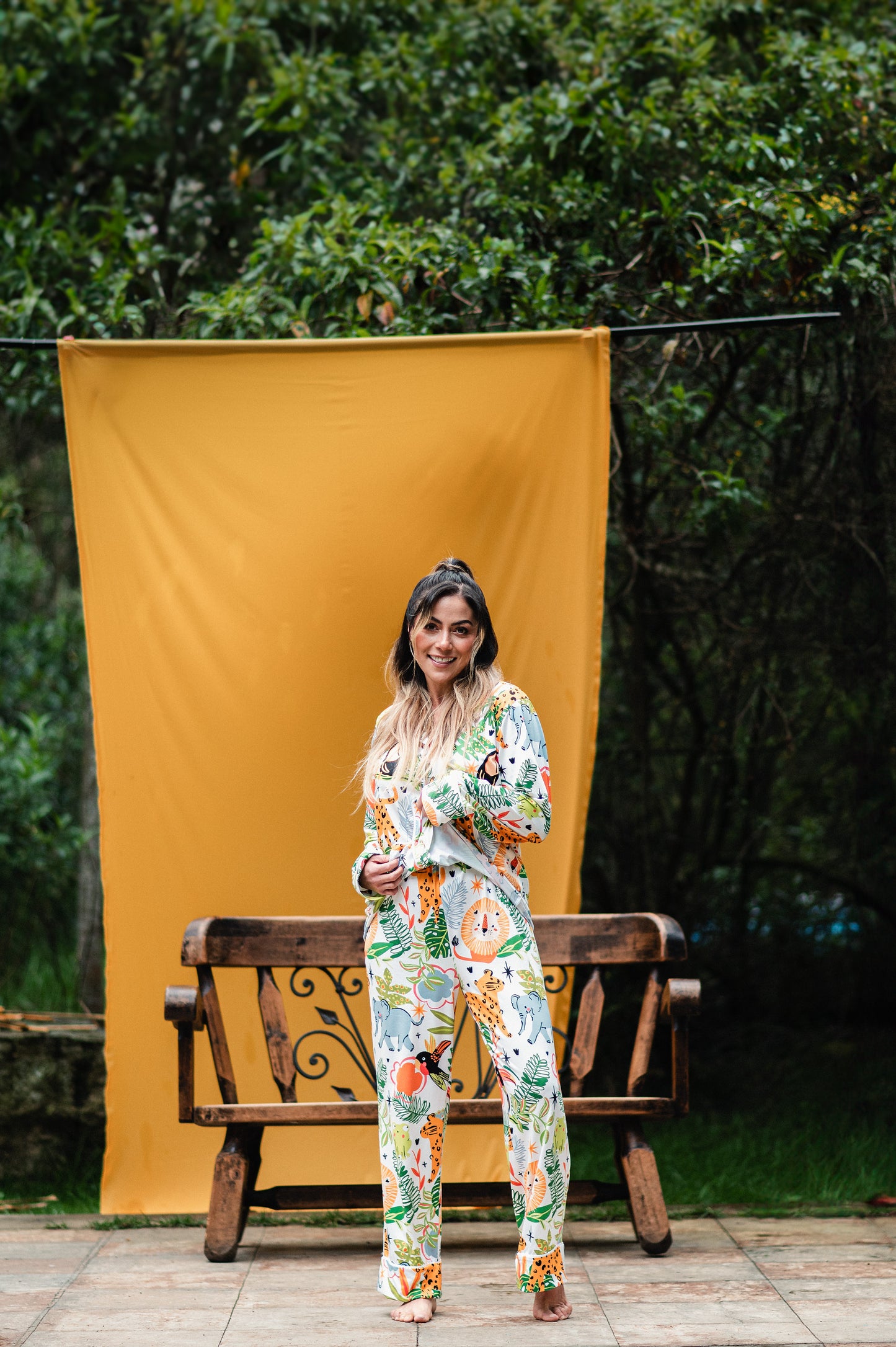 Bosque Tropical - Camisa Manga Larga y Pantalon