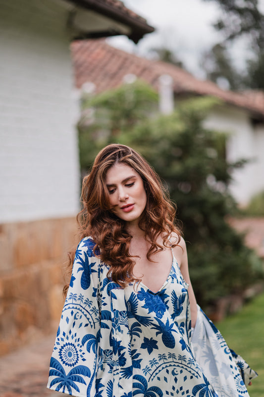 Bali Azul - TresPiezas, Levantadora, Tiritas y Pantalon