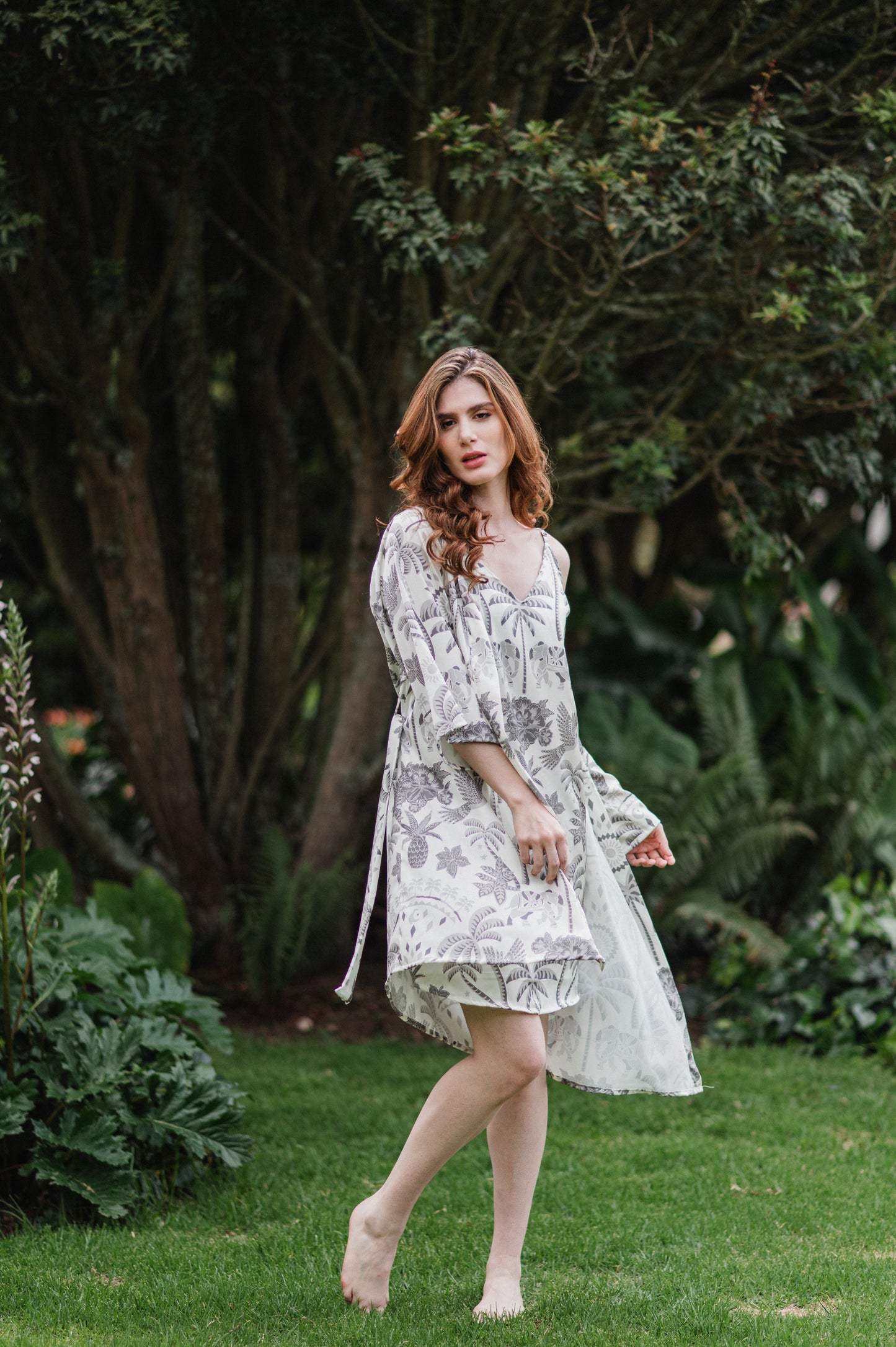 Bali Gris - Kimono y Bata