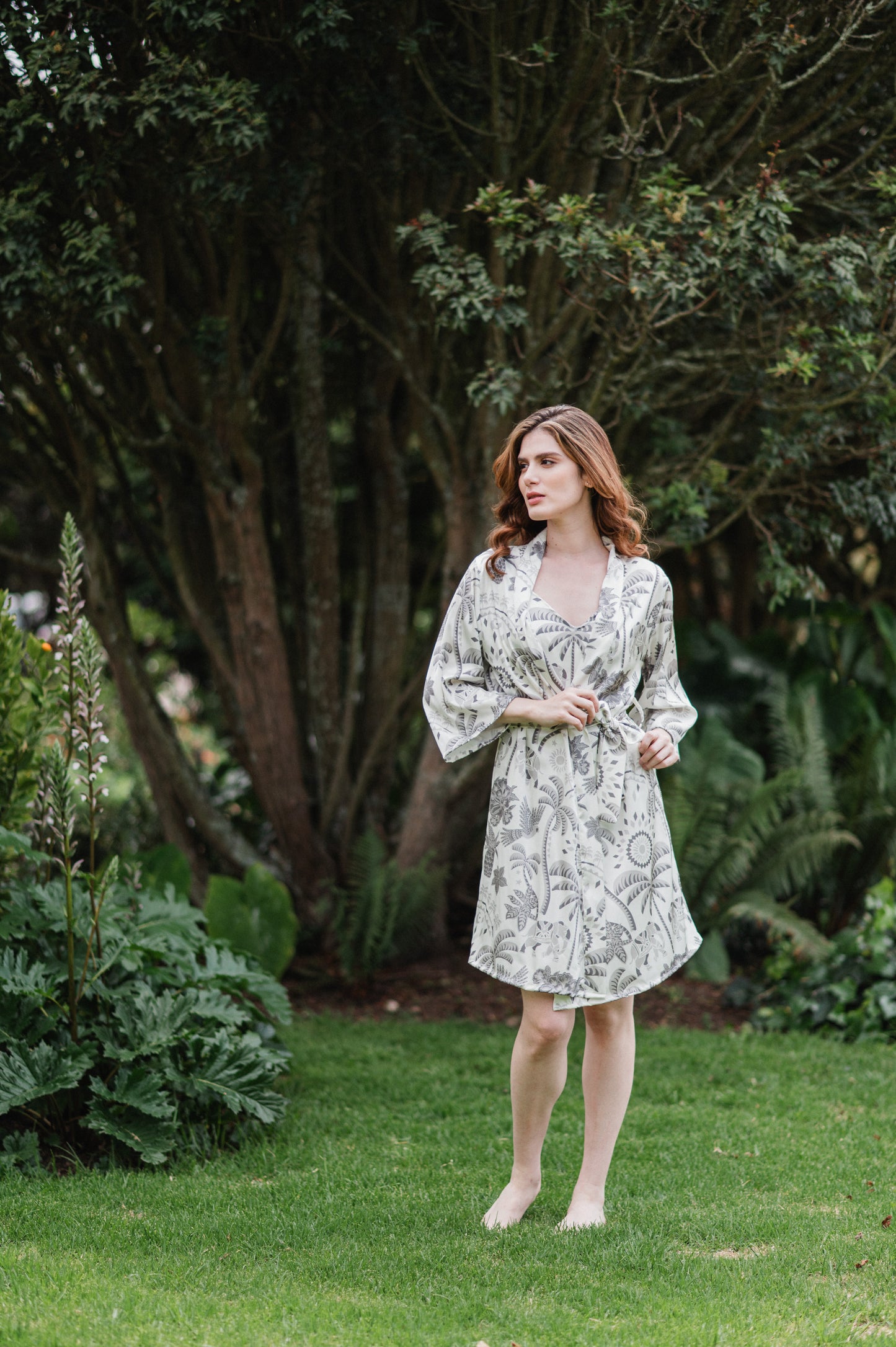 Bali Gris - Kimono y Bata