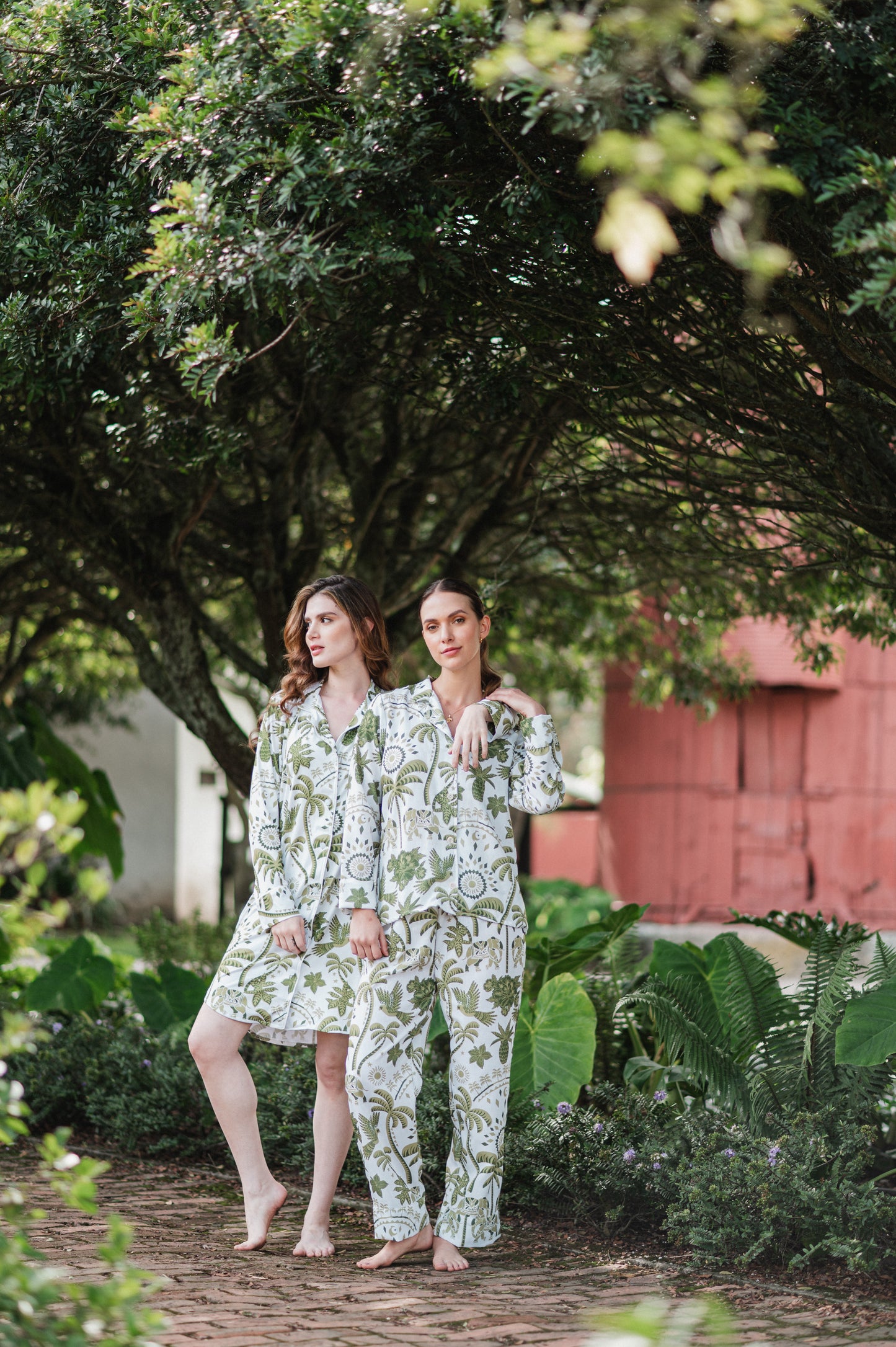 Bali Verde - Camisa Manga Larga y Pantalon