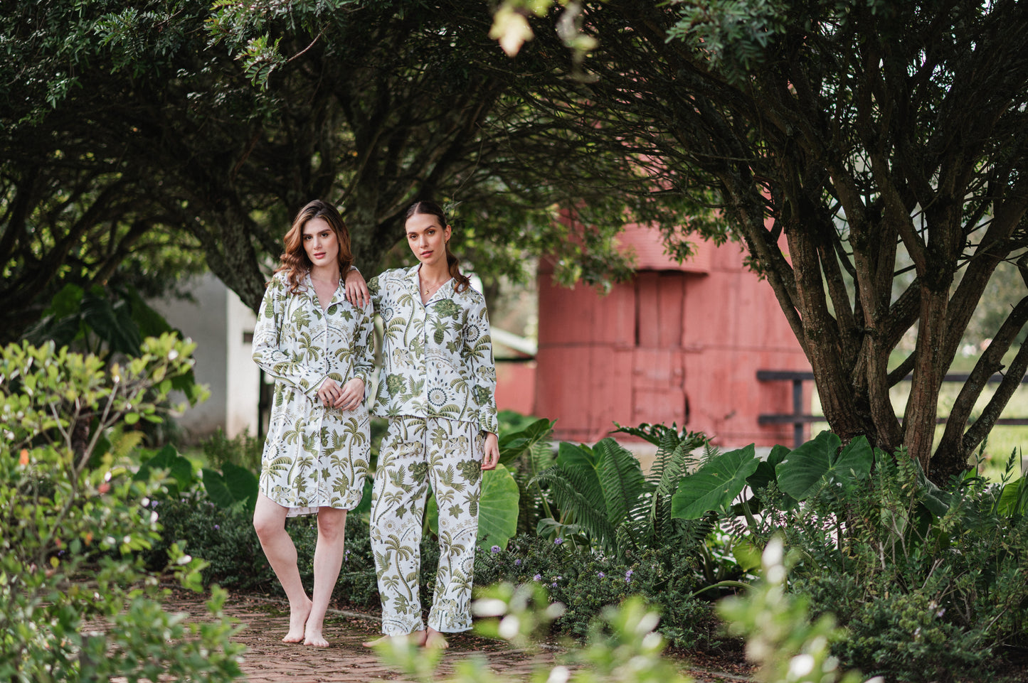 Bali Verde - Camisa Manga Larga y Pantalon