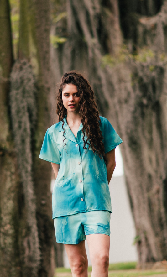 Blue Skecth - Camisa Manga Corta y Short