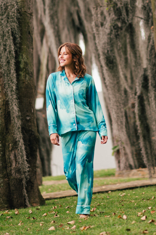 Blue Skecth - Camisa Manga Larga y Pantalon