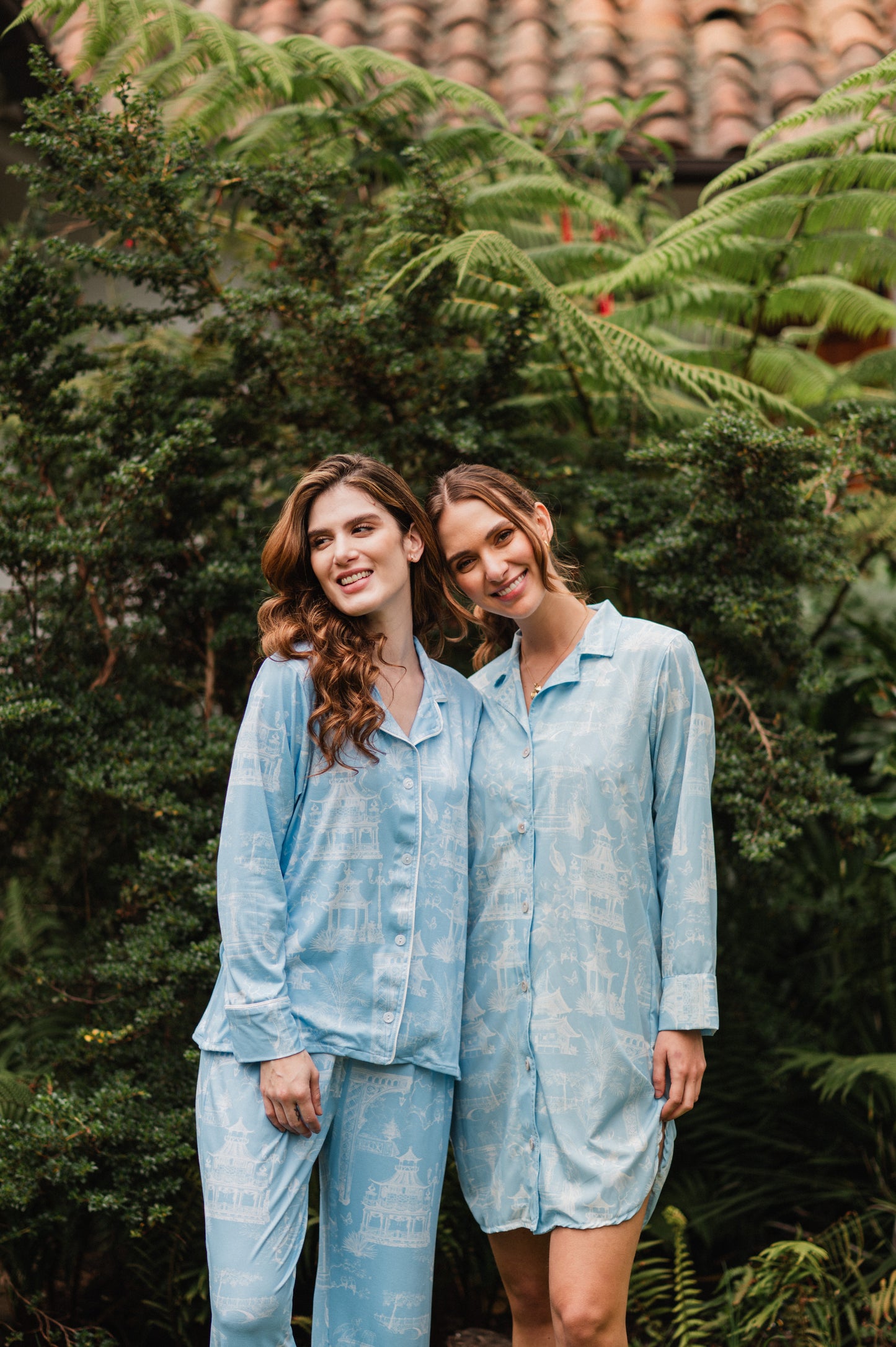 Casita China Celeste - Camisa Manga Larga y Pantalon