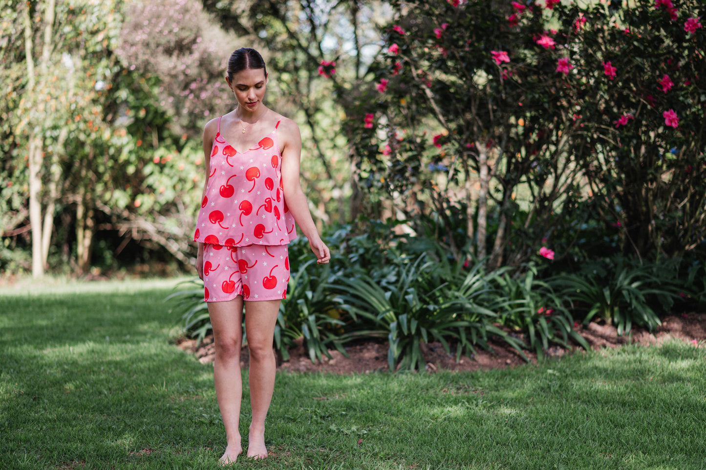 Cerezas Encantadas - Blusa de Tiritas y Short