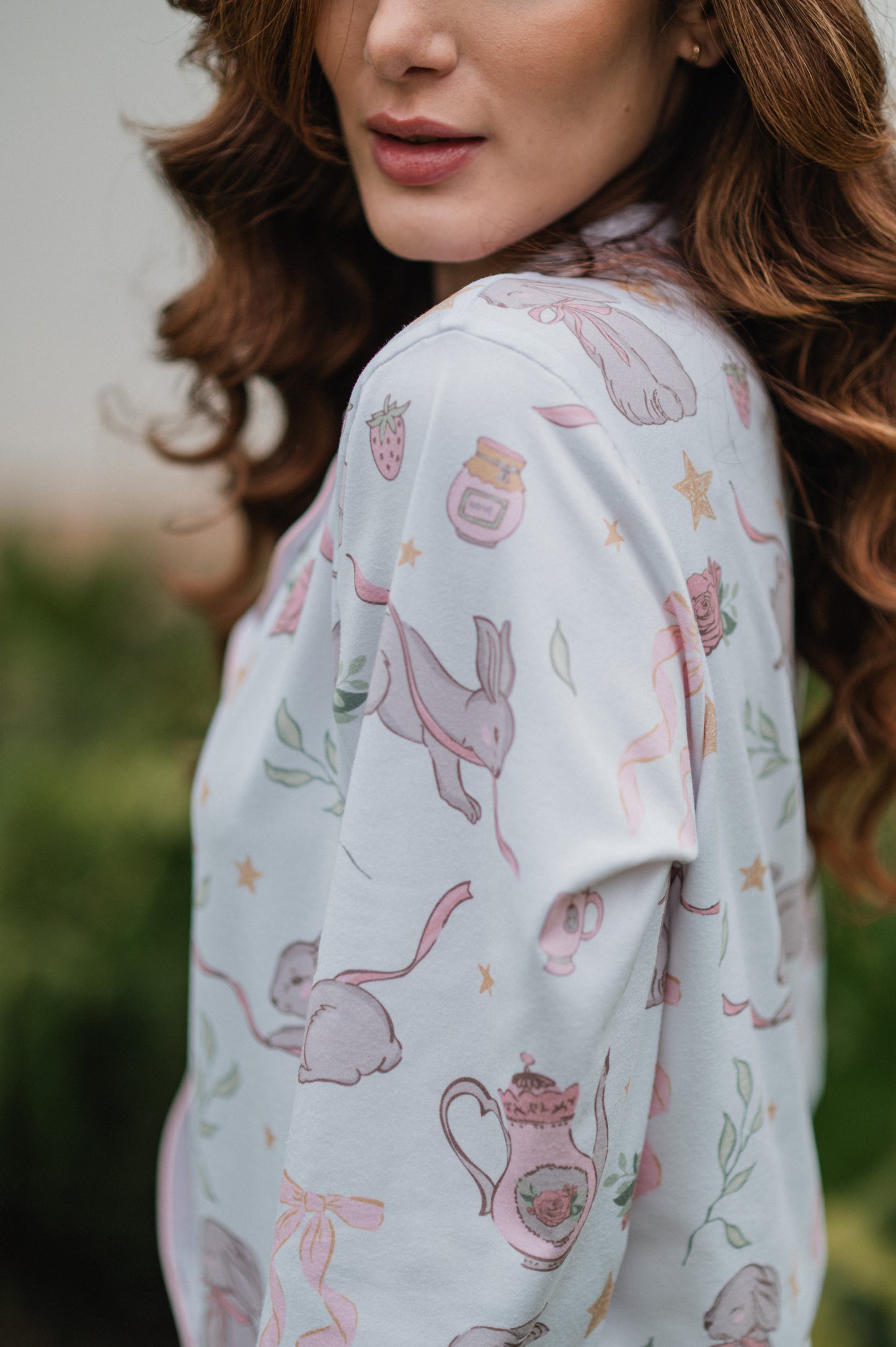 Conejito Rosa - Camisa Manga Larga y Pantalon