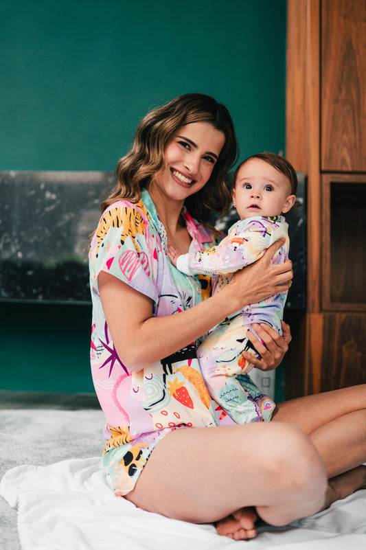 Fantasia Print Pequeño - Baby Onesie