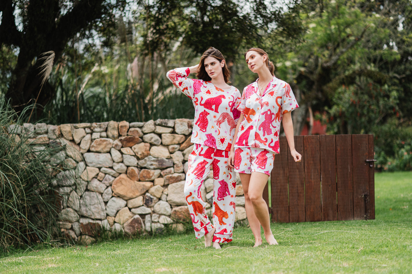 Fantasia Felina Blanco - Camisa Manga Corta y Short