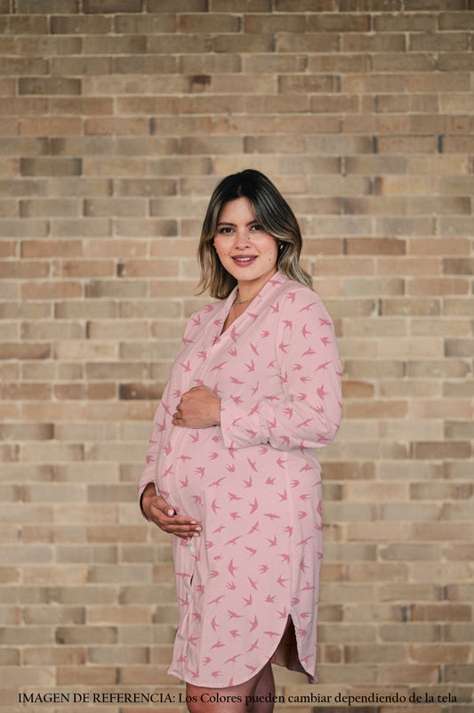 Golondrinas en Rosa - Camison Maternidad