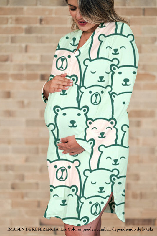 Green Bear - Camison Manga Larga Maternidad