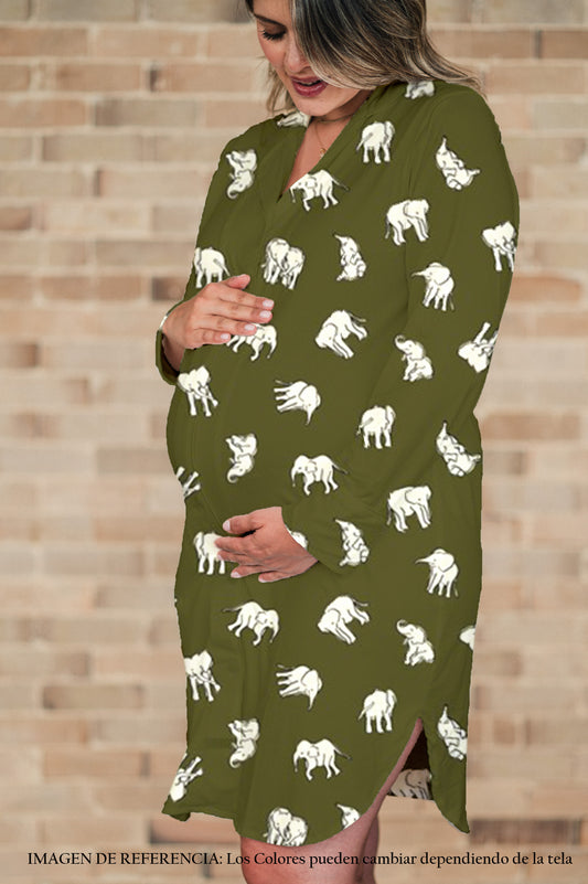Green Elephants - Camison Manga Larga Maternidad
