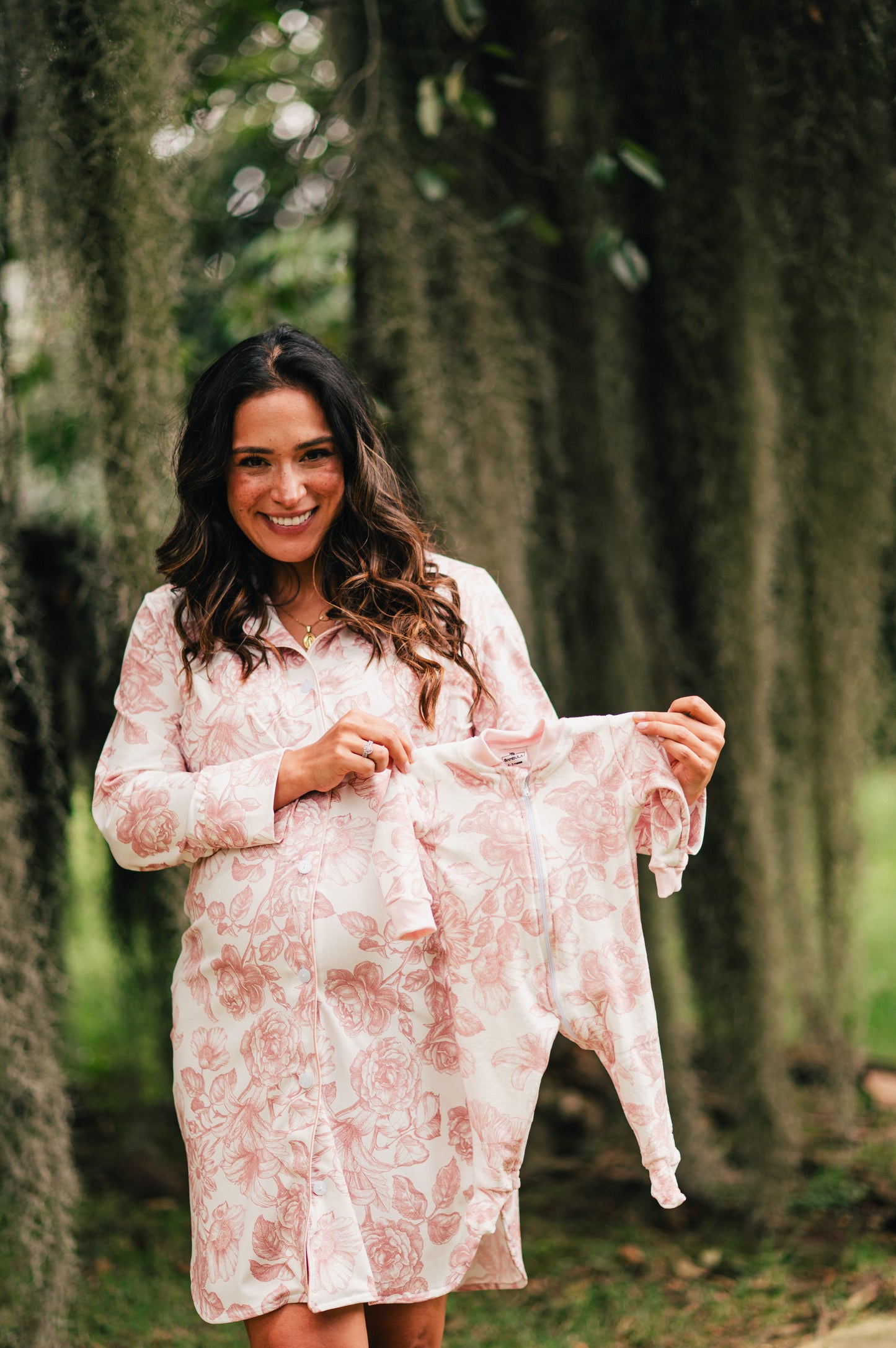 Lirios Rosa - Camison Maternidad
