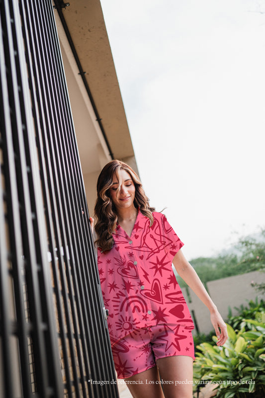 Magic Love Pink - Camisa Manga Corta y Short