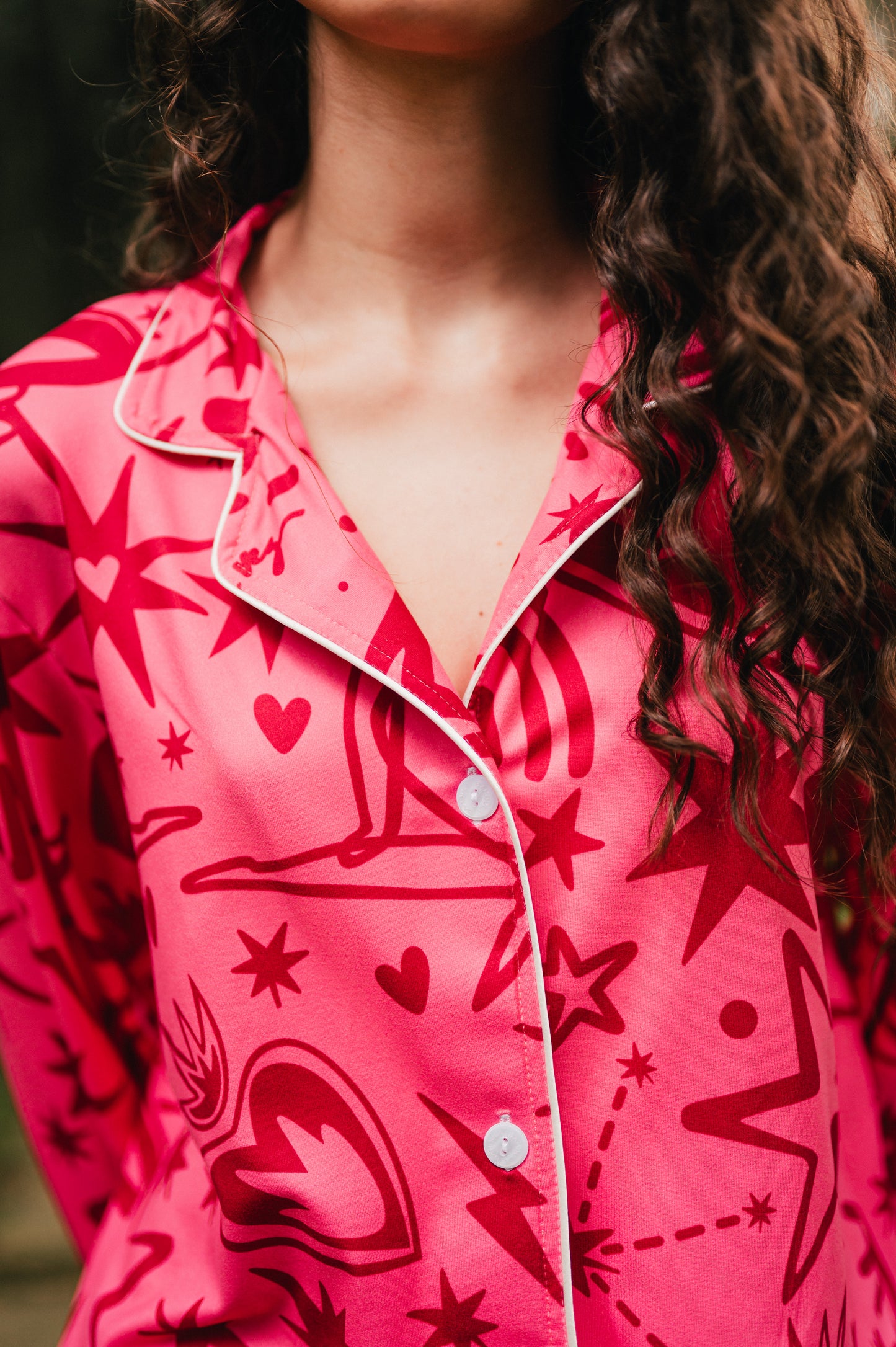 Magic Love Pink - Camisa Manga Larga y Pantalon