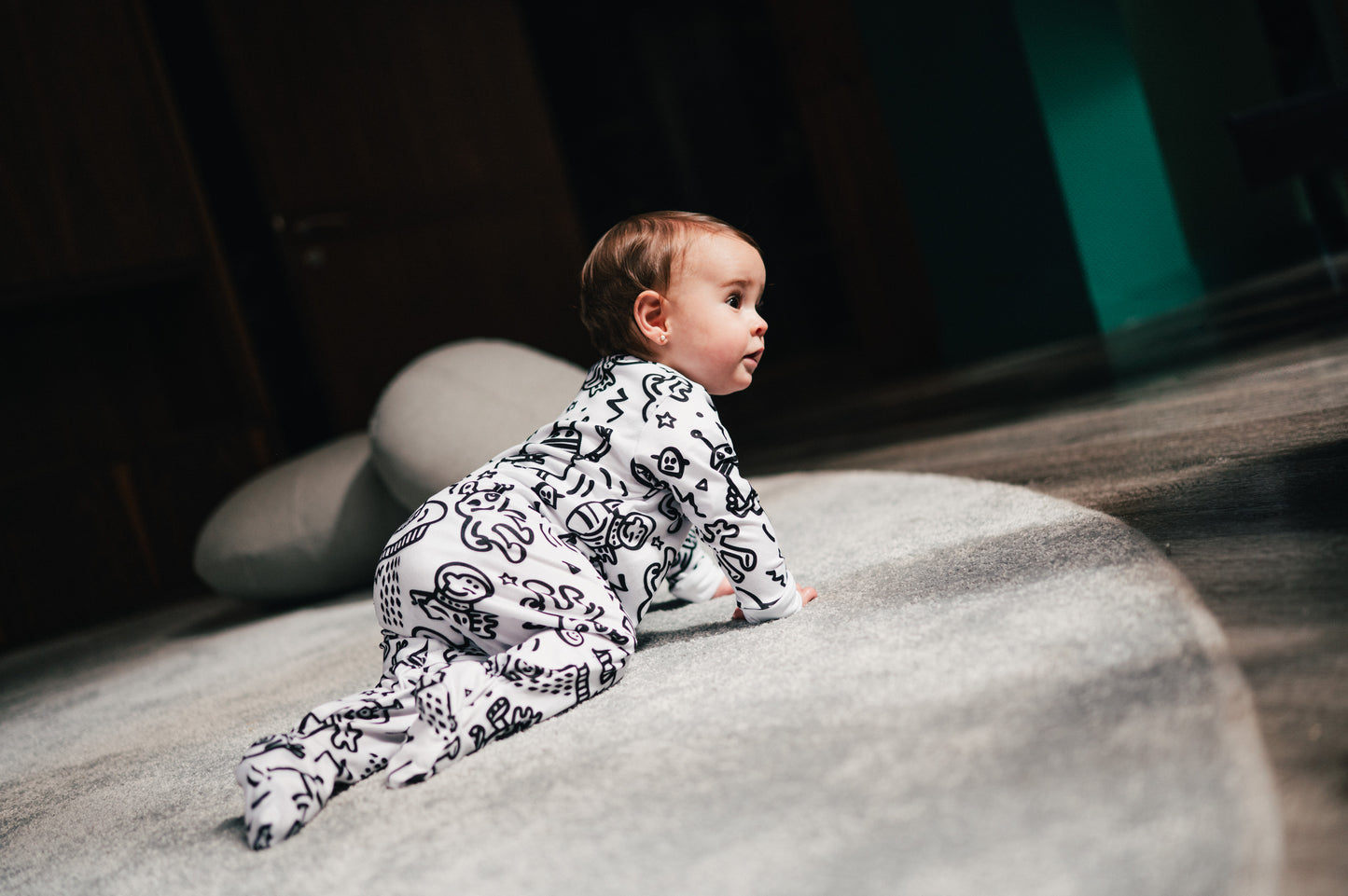 Marcianos Fondo Blanco - Baby Onesie