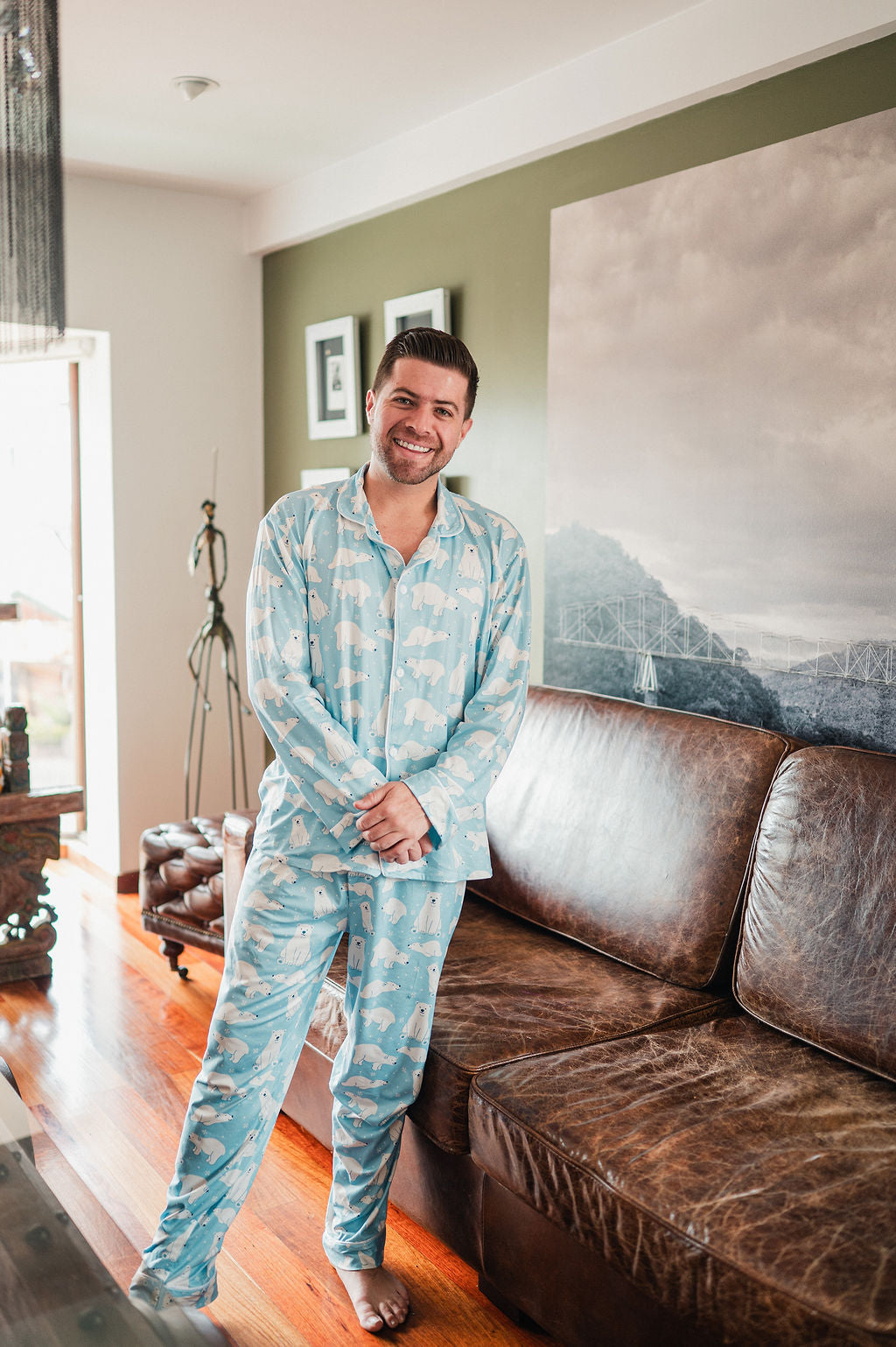 Oso Artico - Hombre: Camisa Manga Larga y Pantalon