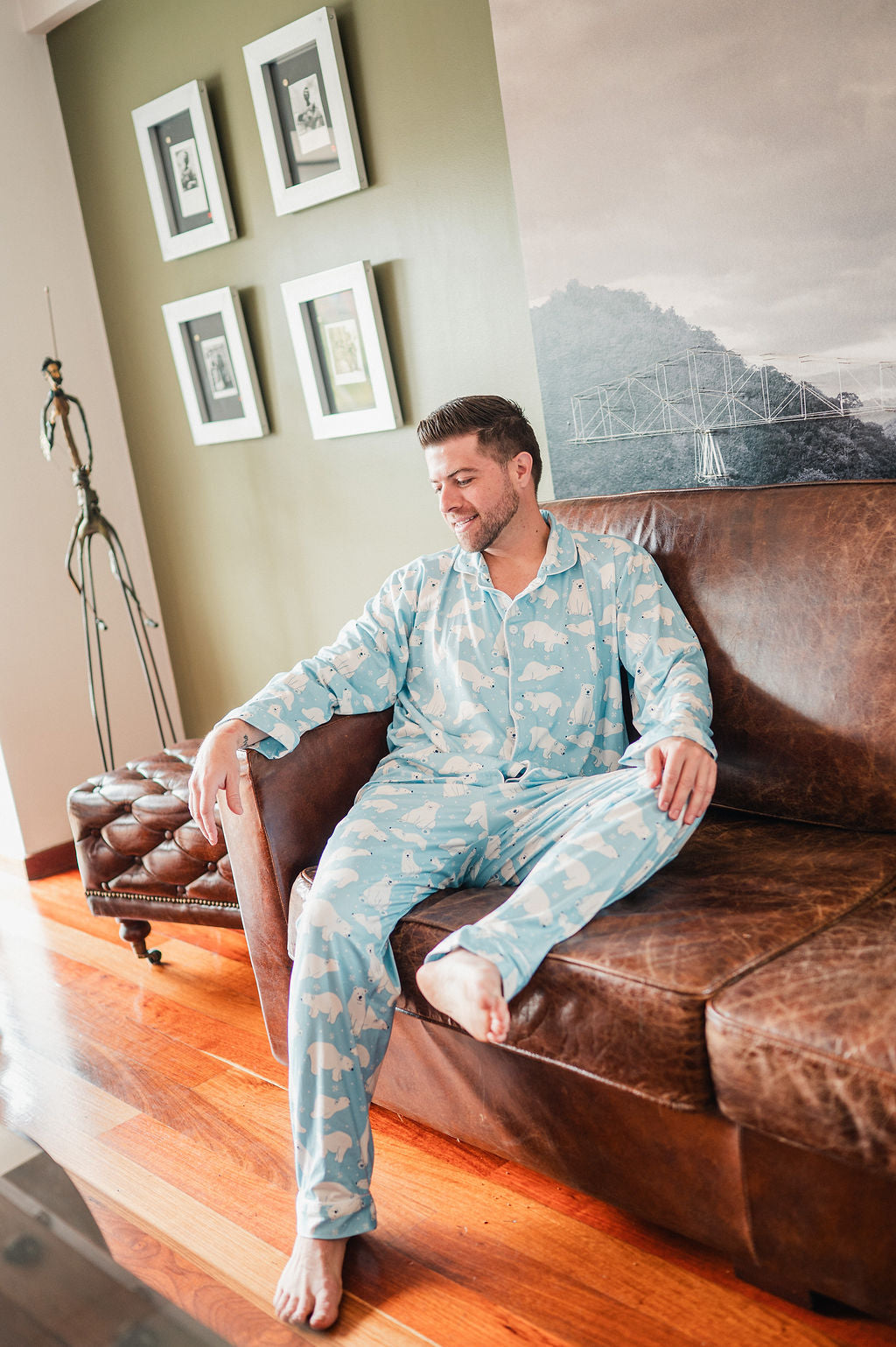 Oso Artico - Hombre: Camisa Manga Larga y Pantalon