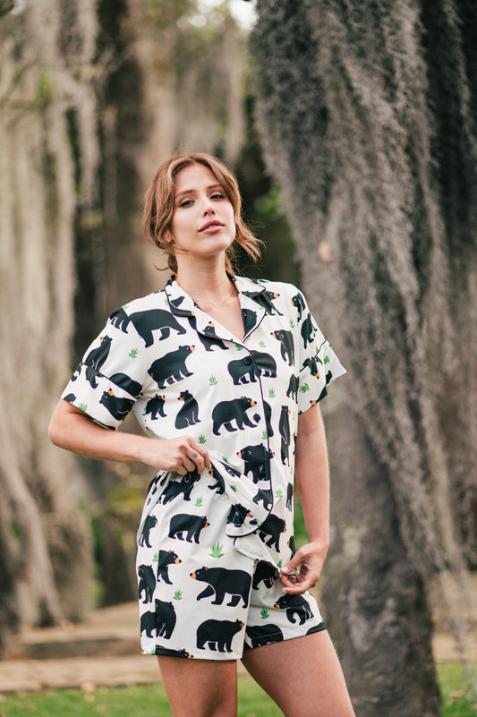 Oso de Anteojos - Camisa Manga Corta y Short