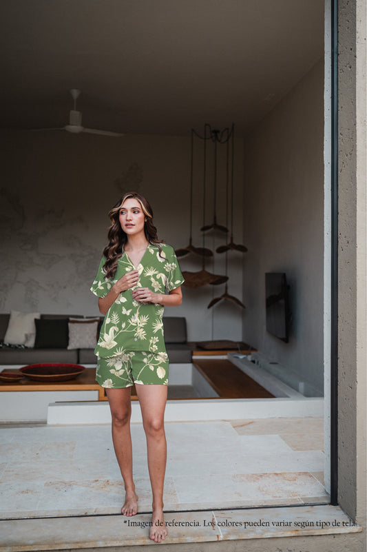 Rosal Esmeralda - Camisa Manga Corta y Short