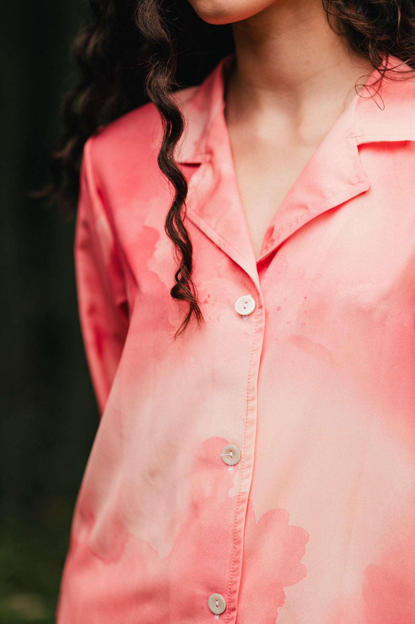 Salmon Sketch - Camisa Manga Larga y Pantalon