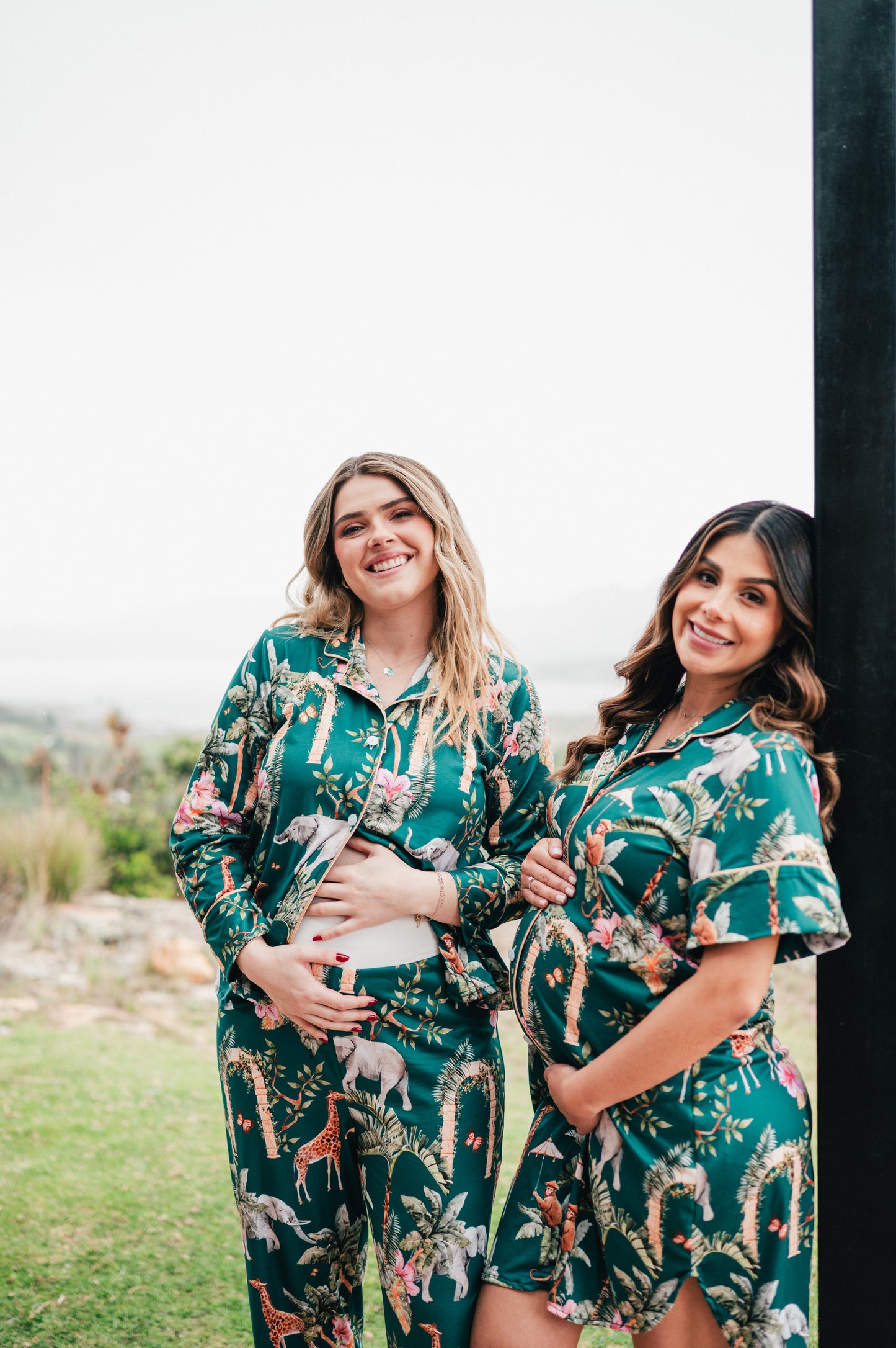 Selva Hindu Jade - Camisa Manga Larga y Pantalon Maternidad