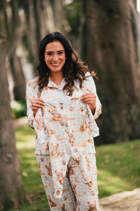 Teddy Blue - Camisa Manga Larga y Pantalon Maternidad