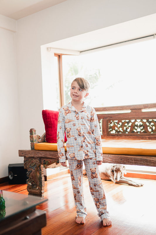 Teddy Blue - Niño: Camisa Manga Larga y Pantalon