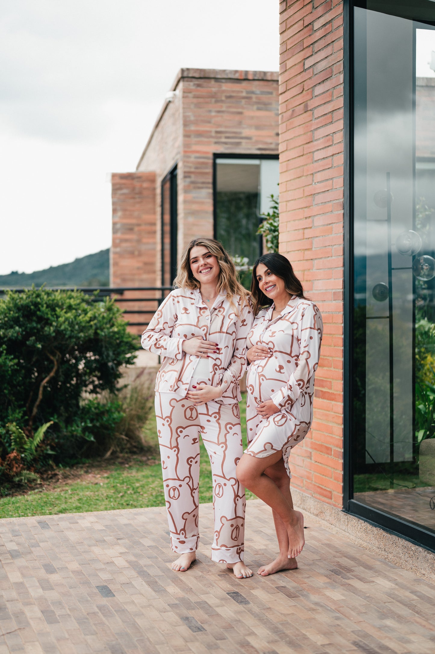 White Bear - Camisa Manga Larga y Pantalon Maternidad