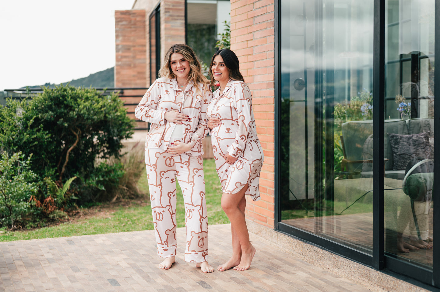 White Bear - Camisa Manga Larga y Pantalon Maternidad
