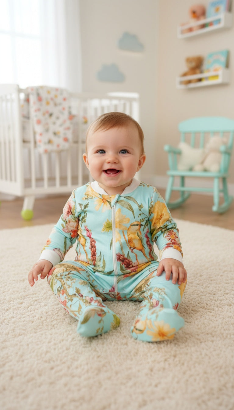 Romantica Celeste - Enterizo Bebe READY TO SHIP