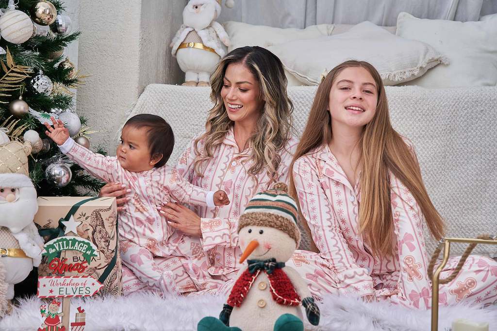 Navidad Rosa- Enterizo de Bebe