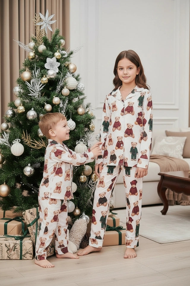 Osos de Navidad Kids - Camisa manga larga y pantalon