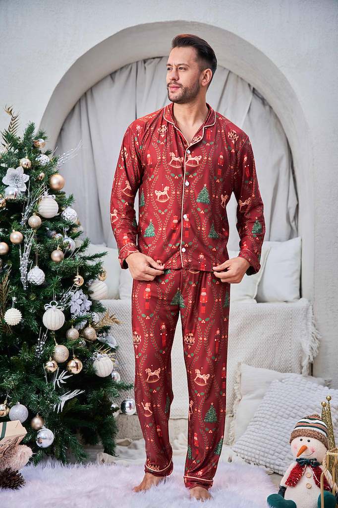 Cascanueces Rojo Hombre - Camisa + Pantalon