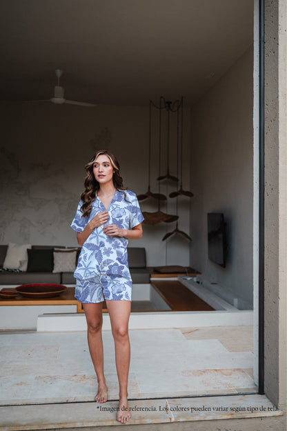 Amazonas Celeste - Camisa Manga Corta y Short