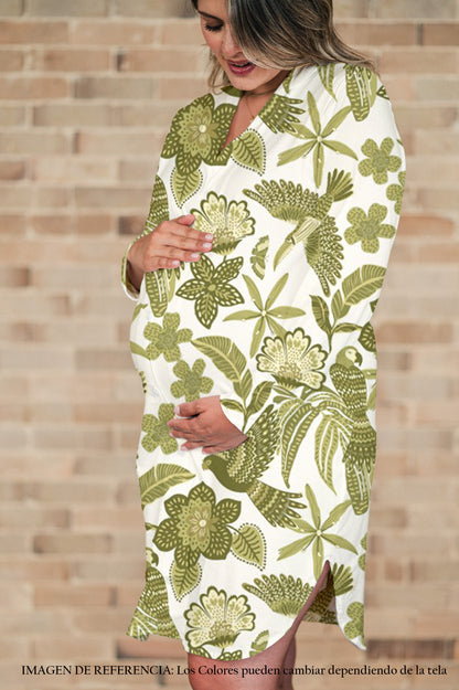Amazonas Verde | Camisón Maternidad Mujer Clínica y Parto