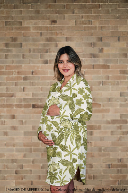 Amazonas Verde | Camisón Maternidad Mujer Clínica y Parto