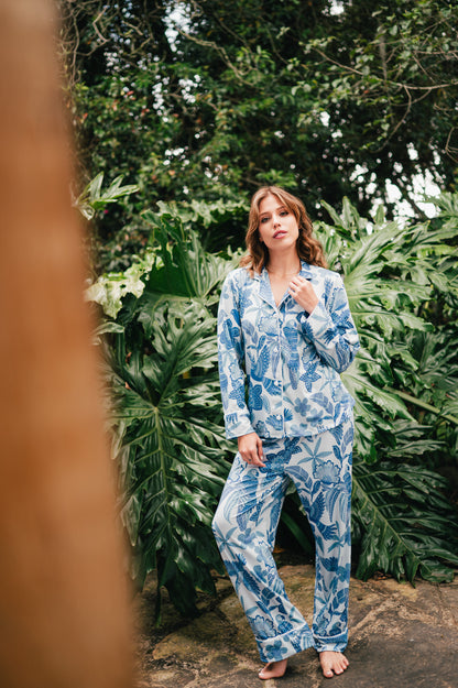 Amazonas Celeste - Camisa Manga Larga y Pantalon
