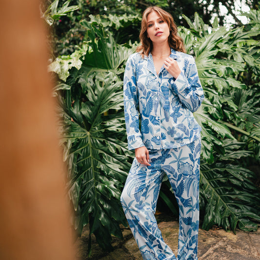 Amazonas Celeste - Camisa Manga Larga y Pantalon READY TO SHIP