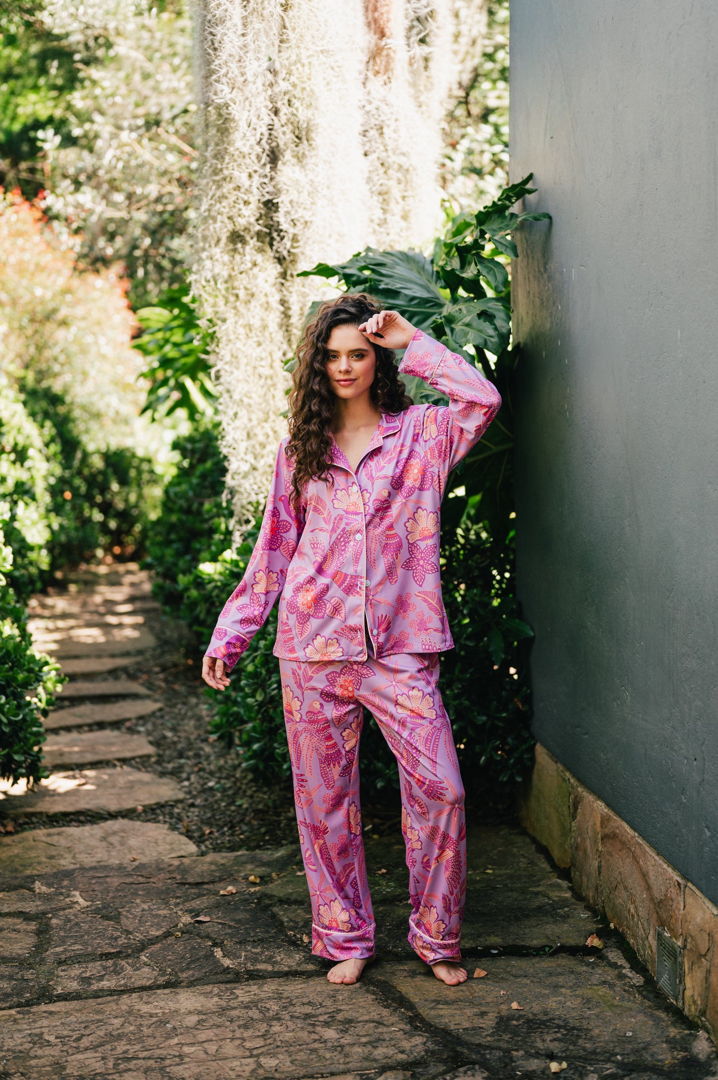 Amazonas Lila - Camisa Manga Larga y Pantalon