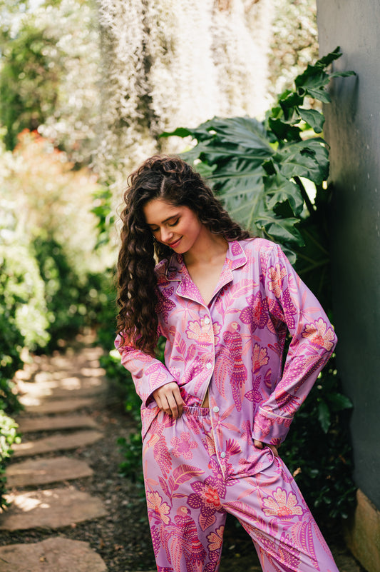 Amazonas Lila - Camisa Manga Larga y Pantalon