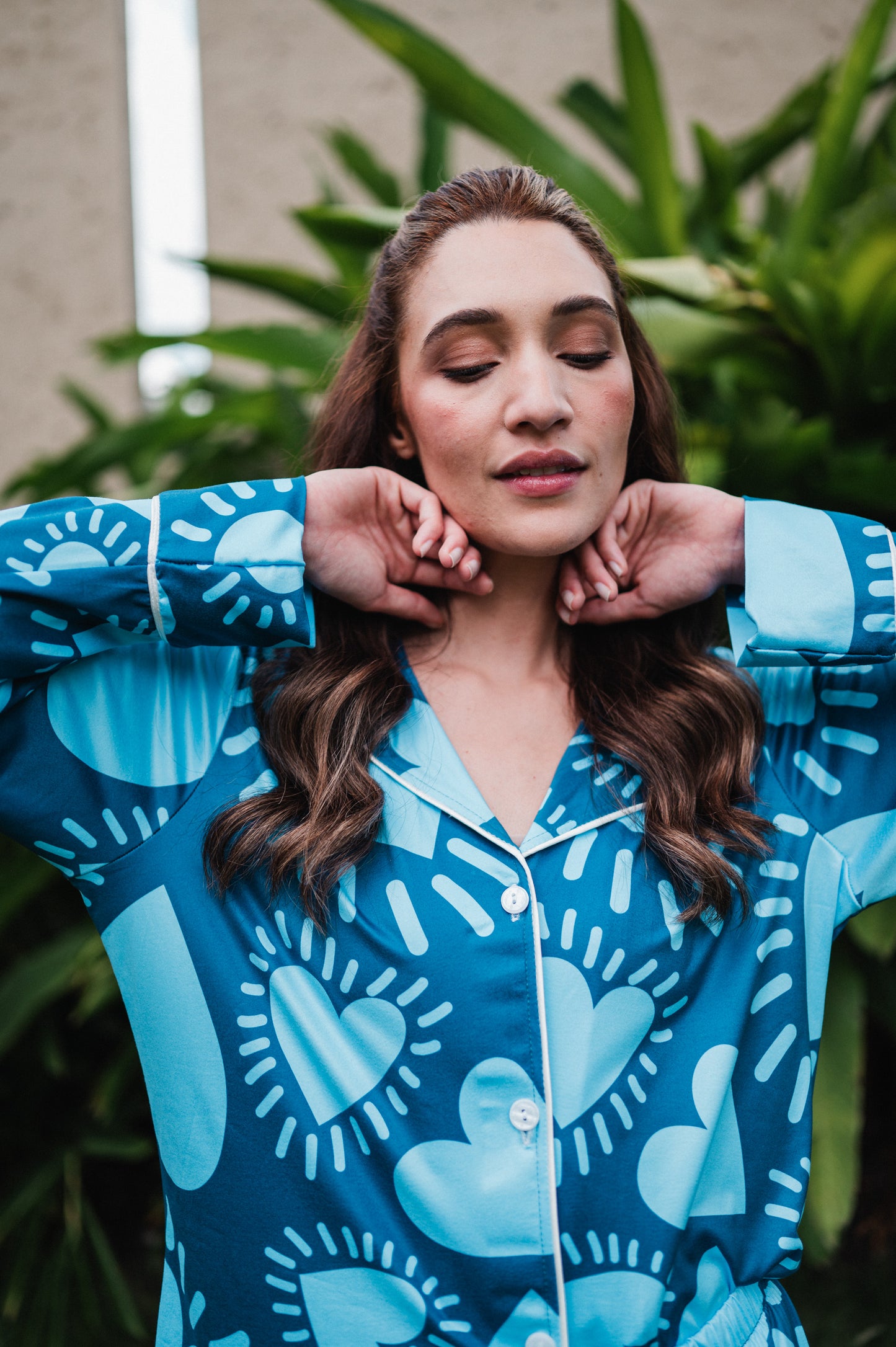 Amor Azul - Camisa Manga Larga y Pantalon