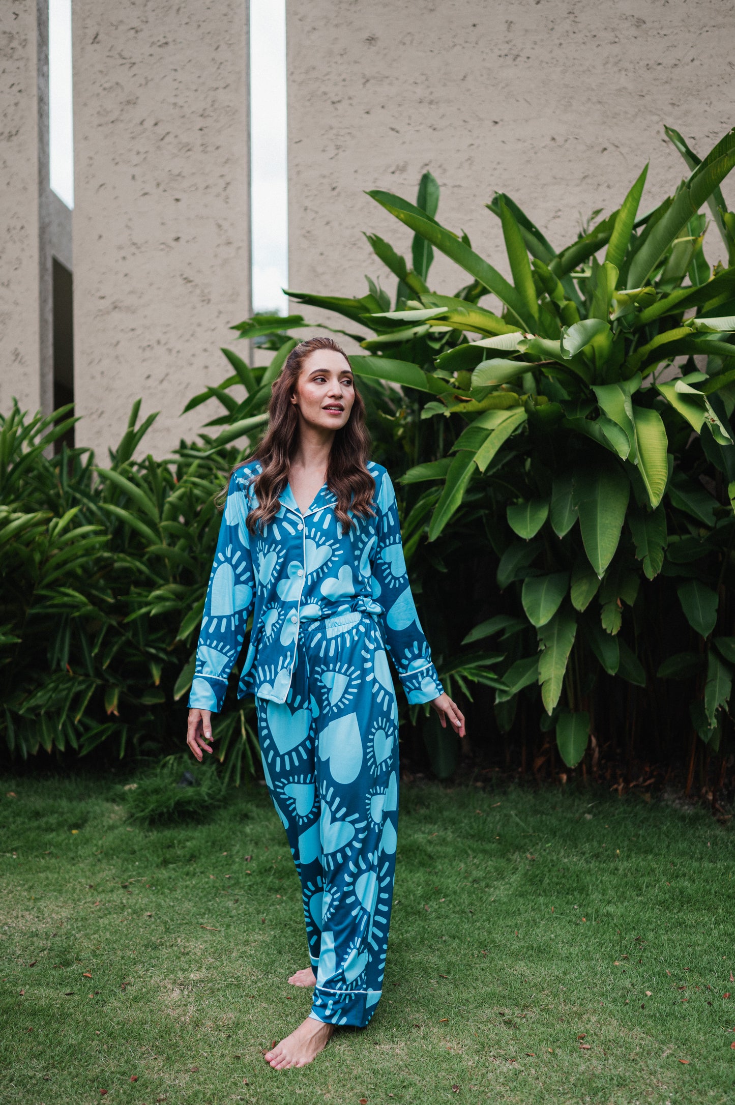 Amor Azul - Camisa Manga Larga y Pantalon