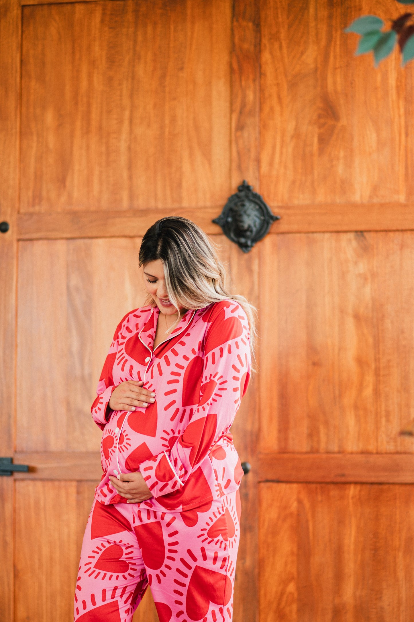 Amor Fucsia - Camisa Manga Larga y Pantalon Maternidad