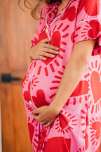 Amor Fucsia - Camison Manga Corta Maternidad